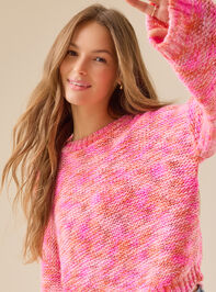 Poppy Bright Pullover Sweater Detail 2 - TULLABEE