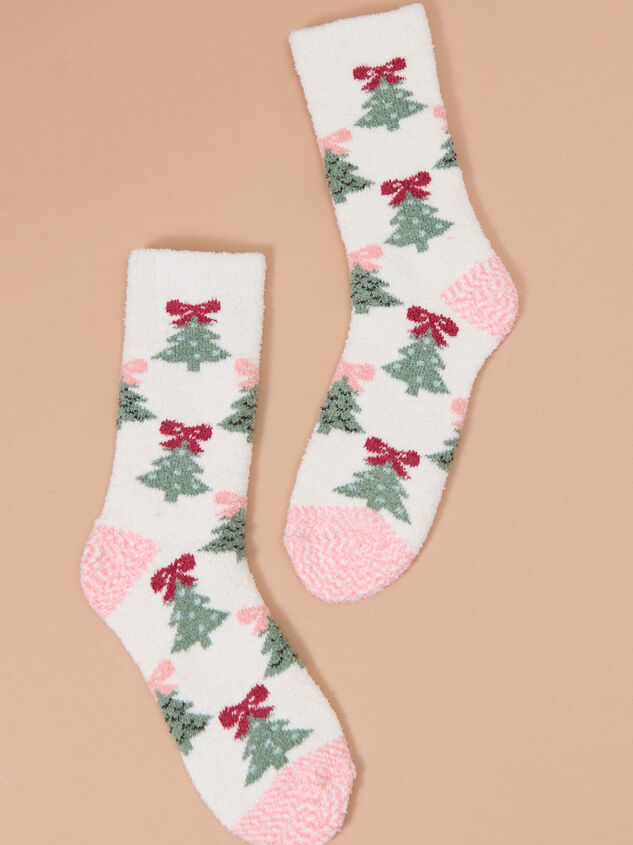 Bow Christmas Tree Cozy Sock - TULLABEE