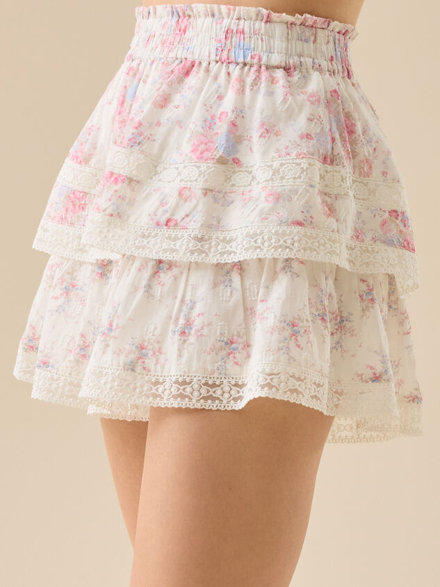 Raleigh Floral Layered Lace Shorts Detail 4 - TULLABEE