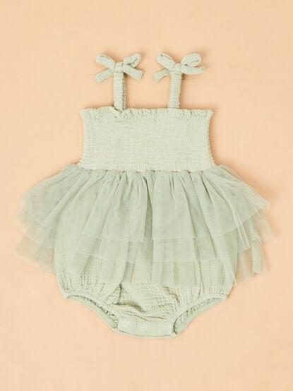 Camille Smocked Tutu Bubble - TULLABEE