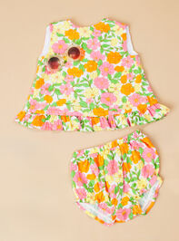 Retro Floral Ruffle Set - TULLABEE