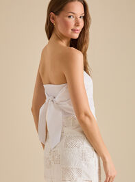 Astrid Embroidered Tube Top Detail 2 - TULLABEE