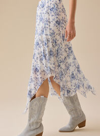 Embry Floral Midi Skirt Detail 4 - TULLABEE