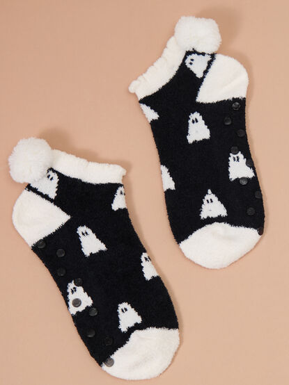 Ghost Pom Pom Sock - TULLABEE