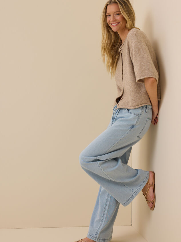 Eloise Roll Neck Cardigan Detail 5 - TULLABEE