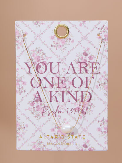 18k Gold Psalm 139:13 Necklace - TULLABEE