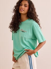 Built Wild Bronco Oversized Tee Detail 4 - TULLABEE