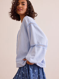 Bounce Back Lace Pieced Pullover Detail 3 - TULLABEE