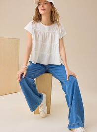 Rebecca Tiered Babydoll Top Detail 2 - TULLABEE