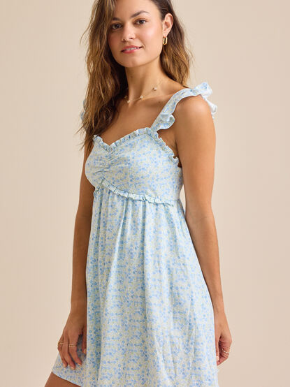 Everleigh Floral Mini Dress - TULLABEE