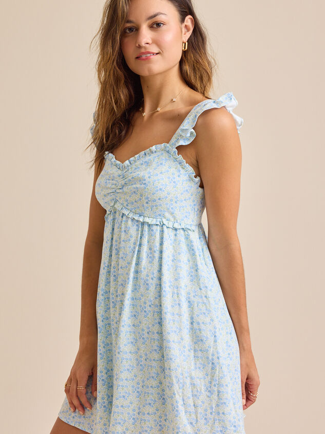 Everleigh Floral Mini Dress Detail 2 - TULLABEE