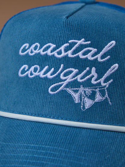 Coastal Cowgirl Corduroy Trucker Hat - TULLABEE
