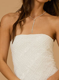 Blakely Strapless Mini Dress Detail 3 - TULLABEE