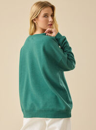 Mama Grinch Sweatshirt Detail 5 - TULLABEE