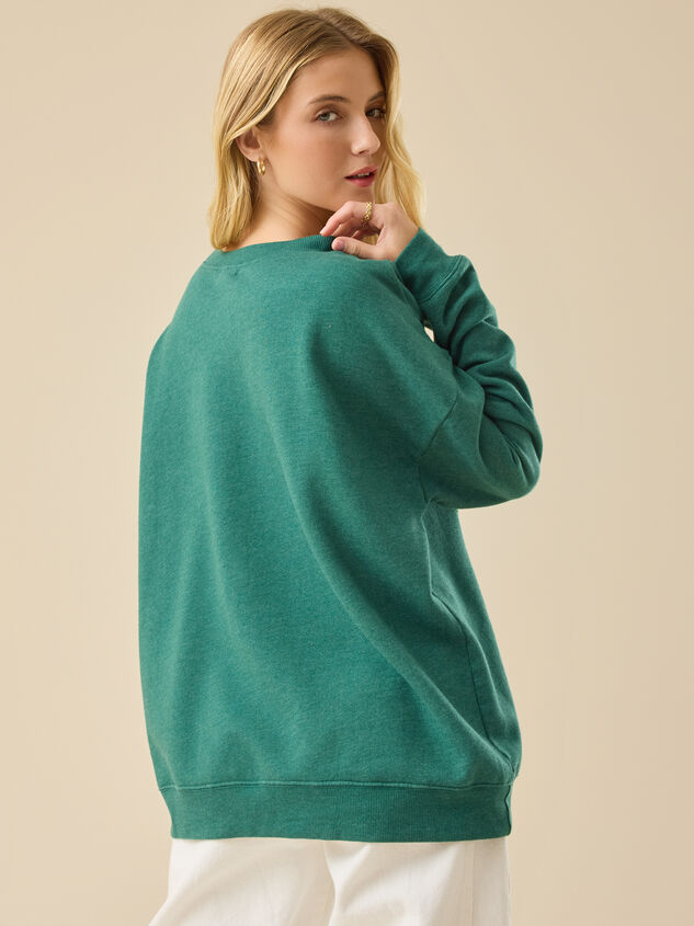 Mama Grinch Sweatshirt Detail 5 - TULLABEE
