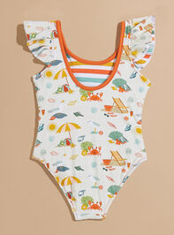 Beach Day Reversible Swimsuit Detail 4 - TULLABEE