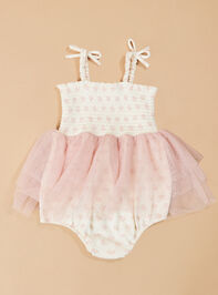 Annie Mini Bows Tutu Bodysuit Dress Detail 3 - TULLABEE