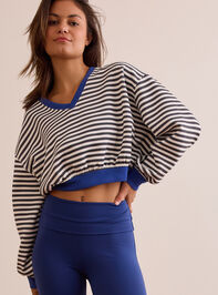 Supersoft Stripe Pullover Detail 3 - TULLABEE
