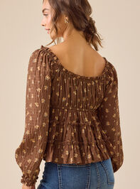 Kelcie Floral Babydoll Top Detail 5 - TULLABEE