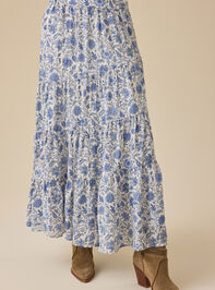 Solara Tiered Maxi Skirt Detail 3 - TULLABEE