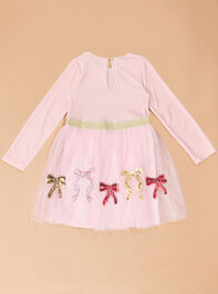 Angelica Velvet Bow Dress by Mudpie Detail 2 - TULLABEE