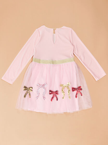 Angelica Velvet Bow Dress by Mudpie - TULLABEE