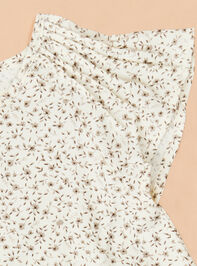 Jade Floral Baby Dress Detail 2 - TULLABEE