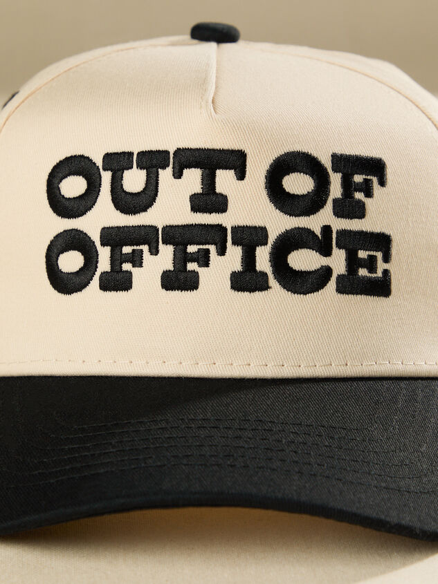Out Of Office Trucker Hat Detail 2 - TULLABEE