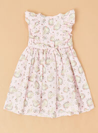 Bloom Bunny Smocked Youth Dress Detail 3 - TULLABEE