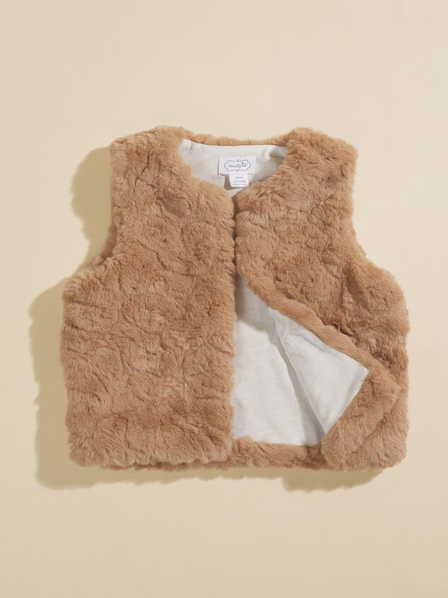 Geneva Fur Vest by MudPie Detail 5 - TULLABEE