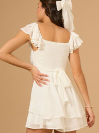 Lainey Double Layered Romper Detail 4 - TULLABEE