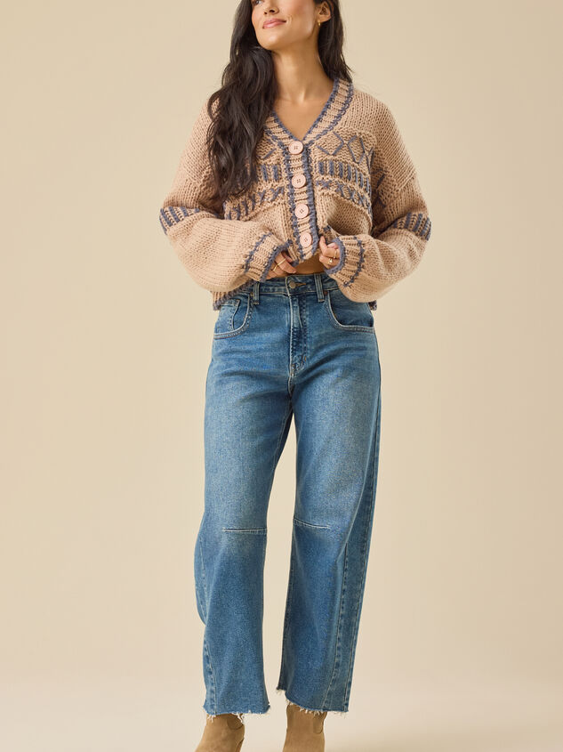 Laurna Fairisle Cardigan Detail 2 - TULLABEE