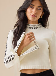 Tiffany Bow Sweater Detail 2 - TULLABEE