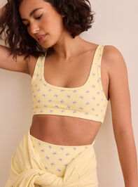 Power Bow Gingham Sports Bra Detail 2 - TULLABEE