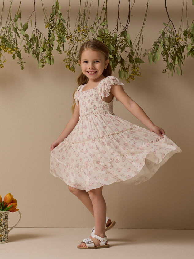 Aria Floral Dress Detail 4 - TULLABEE