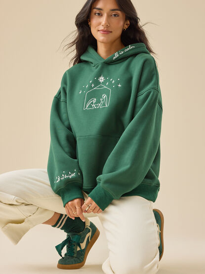 All is Calm Nativity Hoodie - TULLABEE