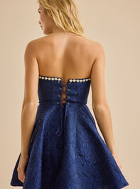 Talya Strapless Mini Dress Detail 5 - TULLABEE