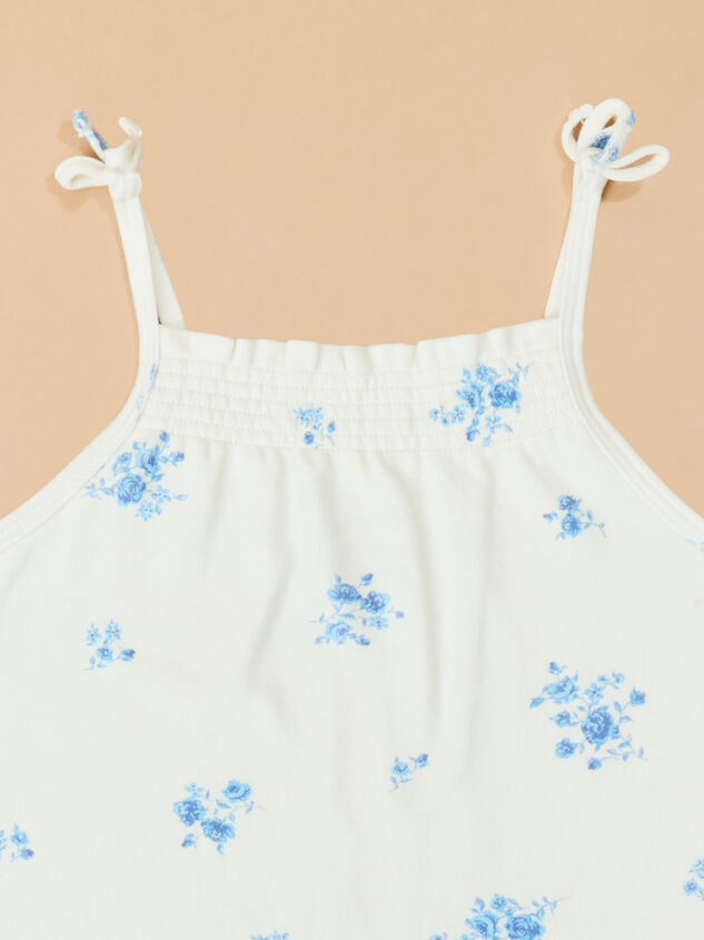 Polly Floral Flutter Romper Detail 3 - TULLABEE