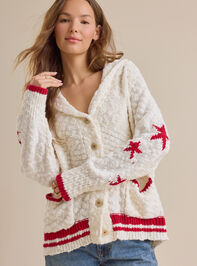 Willa Flag Cardigan Detail 3 - TULLABEE