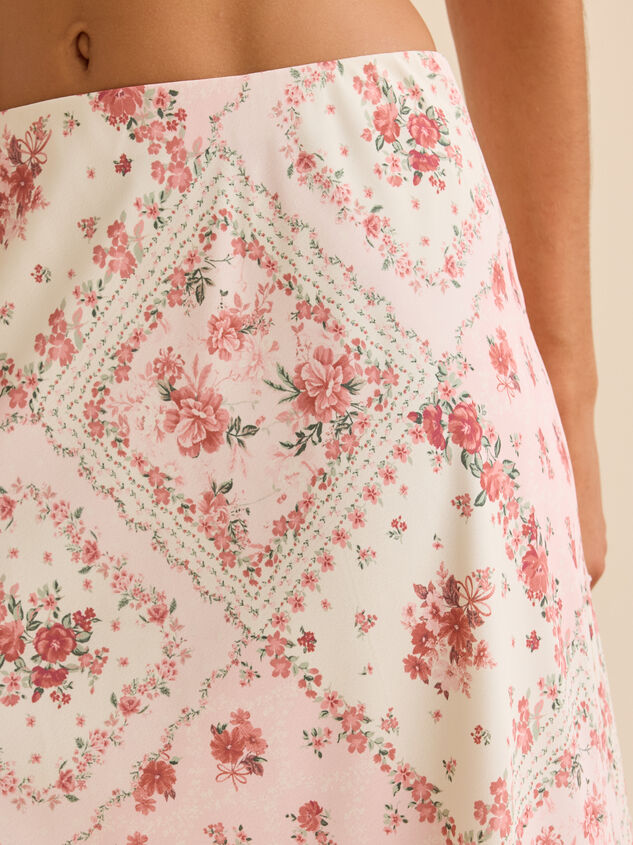 Gale Bandana Midi Skirt Detail 2 - TULLABEE