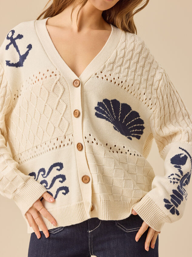 Maris Coastal Icon Cardigan Detail 3 - TULLABEE