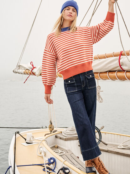 Gracie Striped Sweater - TULLABEE