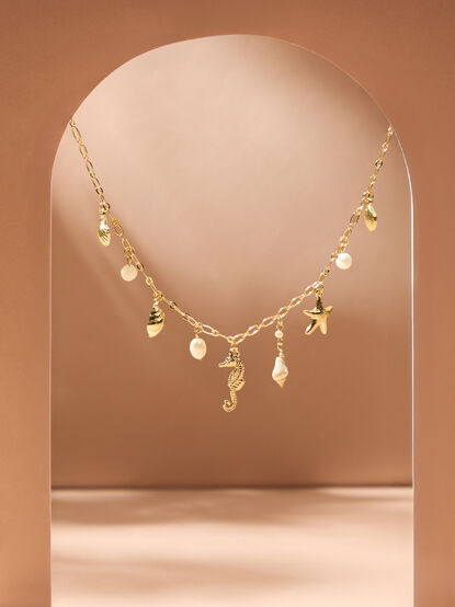 Sea Breeze Charm Necklace - TULLABEE
