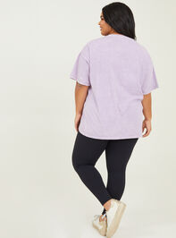 Smiley Face Oversized Tee Detail 4 - TULLABEE