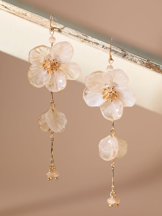 Linear Flora Dangle Earrings - TULLABEE