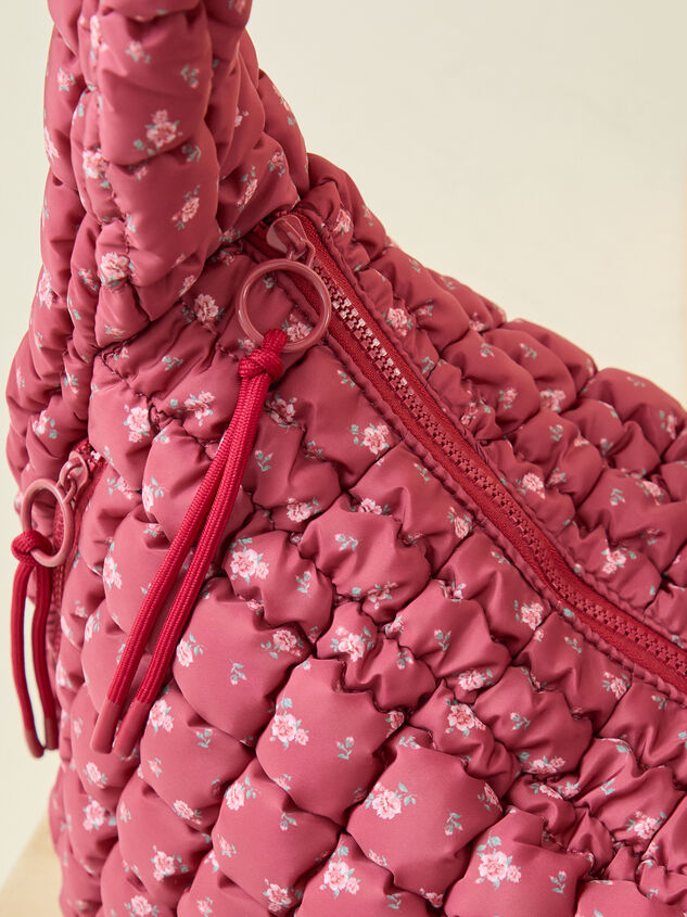 Proficient Floral Quilted Puffer Shoulder Bag Detail 4 - TULLABEE