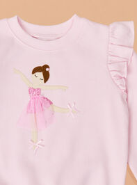 Ballet Bliss Sweatshirt by Mudpie Detail 2 - TULLABEE