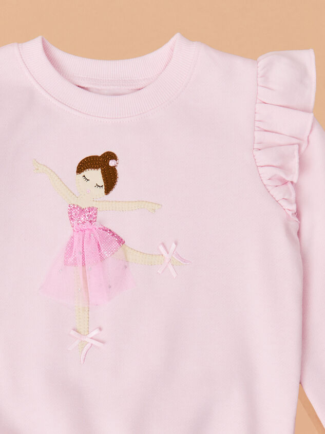 Ballet Bliss Sweatshirt by Mudpie Detail 2 - TULLABEE