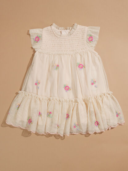 Amy Smocked Toddler Dress - TULLABEE