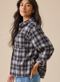 Gianna Plaid Button Up Top Detail 4 - TULLABEE
